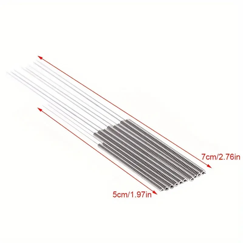 3D Printer Nozzle Cleaning Kit 0.2/0.25/0.3/0.35/0.4mm Stainless Steel Nozzle Cleaning Needles Cleaner For Car Wiper Gas Stov