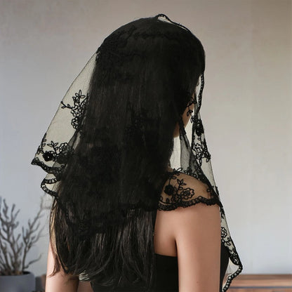 Fashion Ins Lace Hair Scarf Women Retro Triangle Hair Bands Vintage Triangular Headscarf Girls Elegant Headwear Hair Accessor