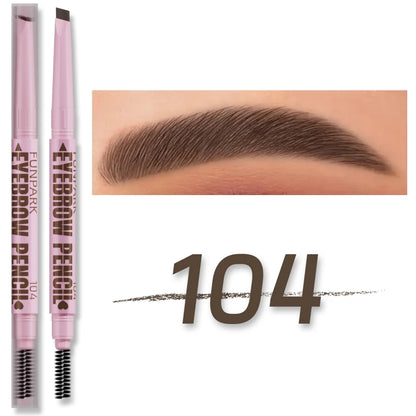 2 in1 Eyebrow pencil professional Cosmetics makeup for women 5 Colors Waterproof Eyebrow Tattoo brush Long Lasting eyebrow pe