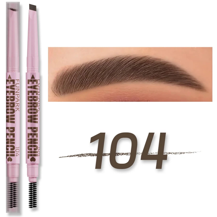 2 in1 Eyebrow pencil professional Cosmetics makeup for women 5 Colors Waterproof Eyebrow Tattoo brush Long Lasting eyebrow pe