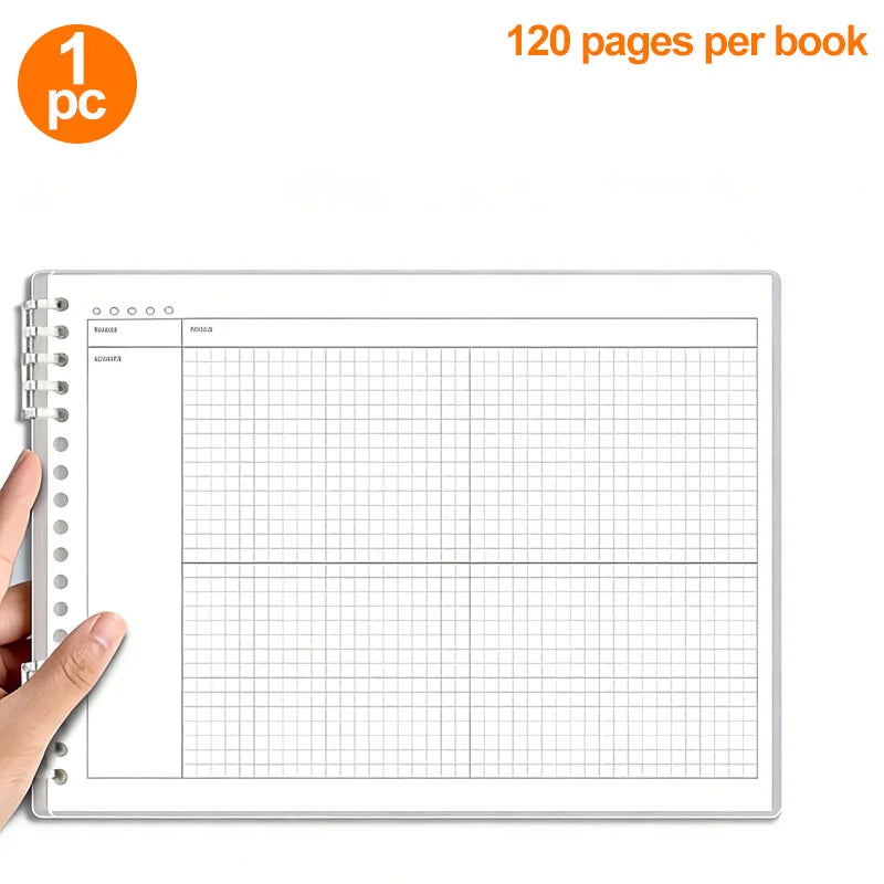 1pc Mind Map Notebook, Spiral Notebook, Project Planning Notebook, Each 120 Pages, Suitable for Classroom Learning