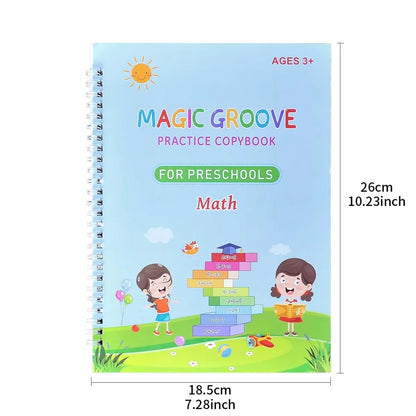 Magical Tracing Workbook Educational Montessori Books for Children Pen Control Training Reusable Calligraphy Copybook for Kid