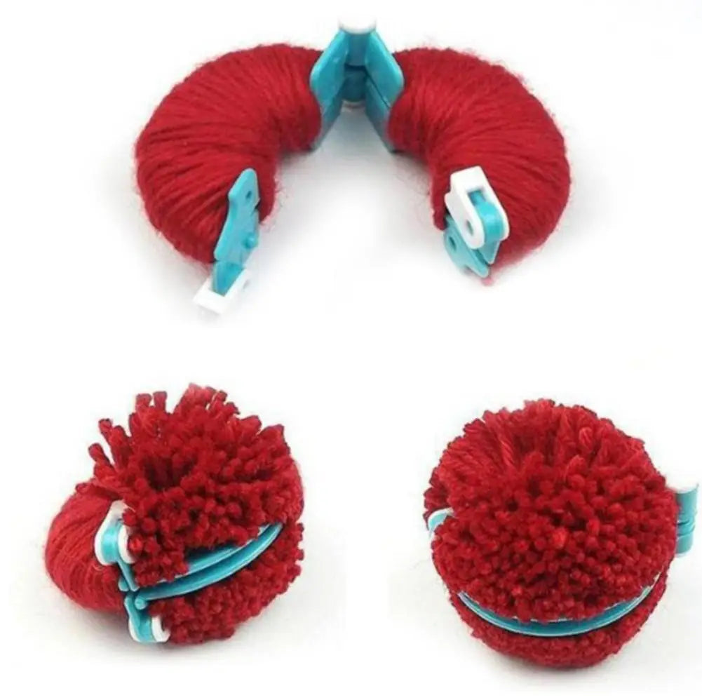 8pcs Wool Ball Maker Knitted Tools Yarn Pompon Wool Plush Ball Set Fluff Ball Wool Ball Production Tools Pompoms DIY Woolen T