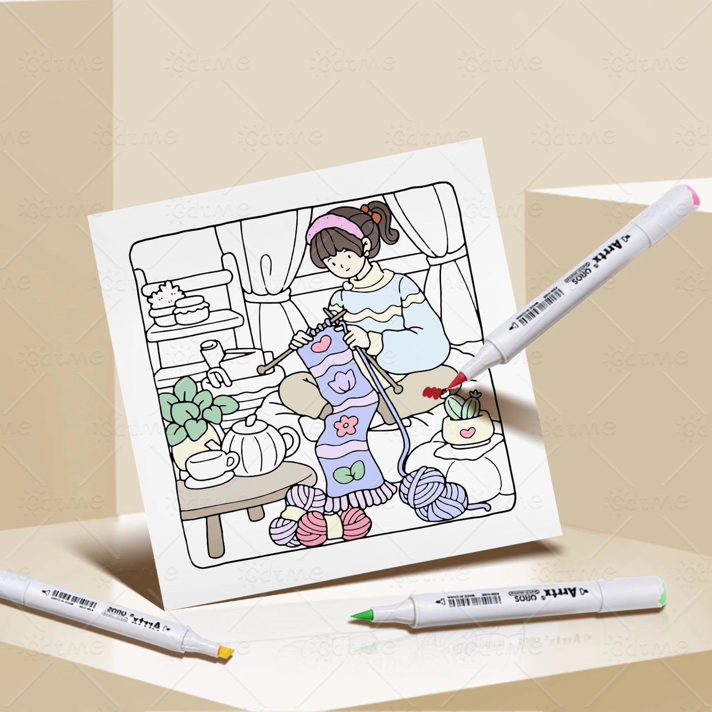 COZY SEASON Coloring Book for Adults Featuring Cartoon Bold-easy Patterns for Relaxation Kids DIY Painting Drawing Books