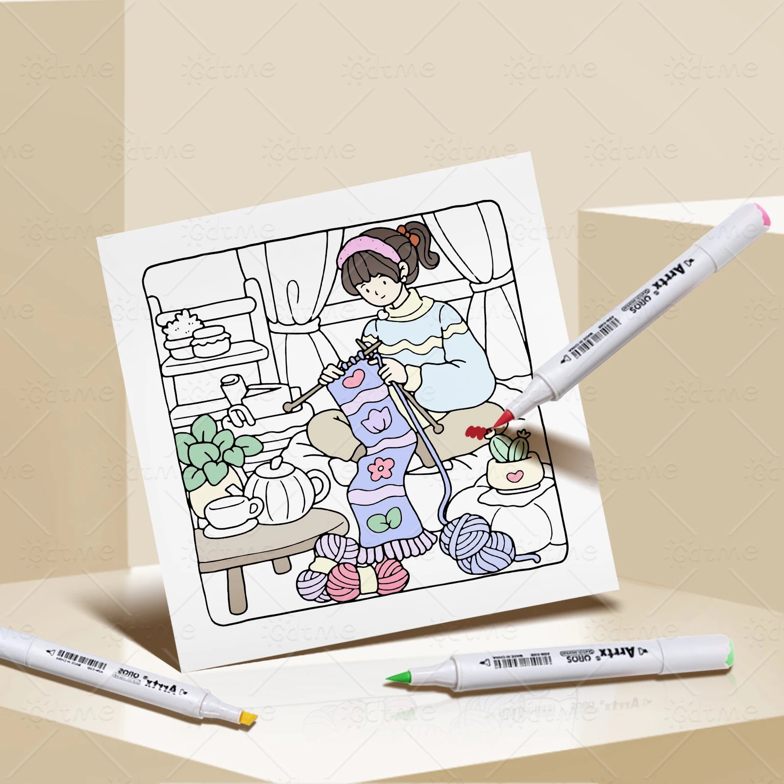 COZY SEASON Coloring Book for Adults Featuring Cartoon Bold-easy Patterns for Relaxation Kids DIY Painting Drawing Books