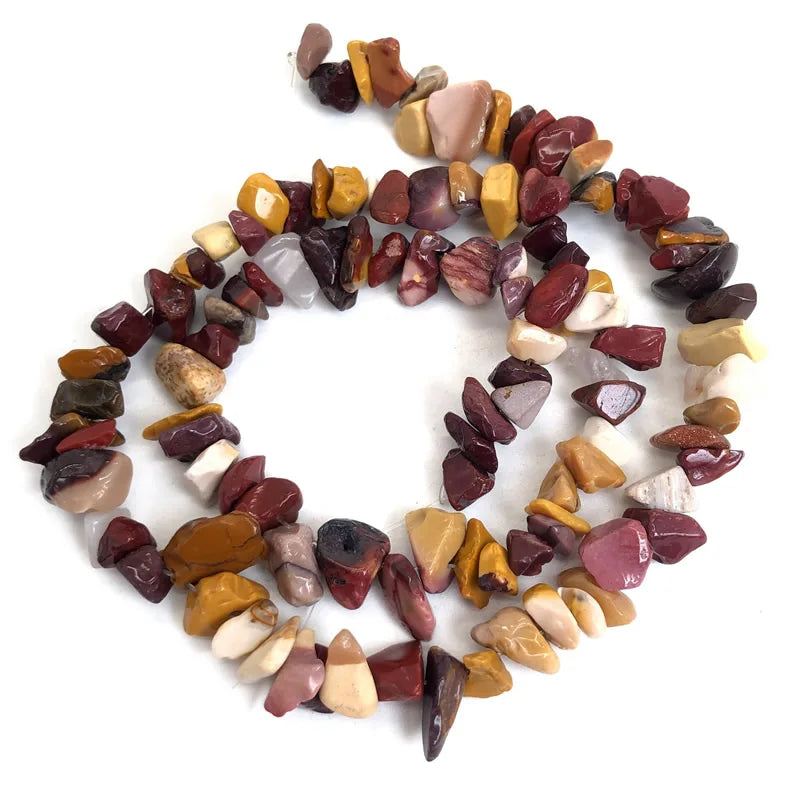 Natural Stone Chips Beads 5-8mm Irregular Gravel Crystal Quartz For Jewelry Making Freeform Beads Diy Necklace Bracelet 15'' 