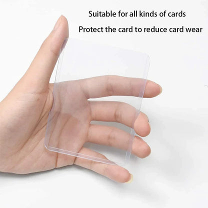 Card Sleeves Holder Game Cards PVC Hard Plastic Toy Top For Protectors Trading Storage Gift 3 x 4inches