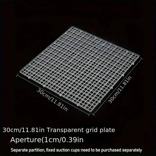 Adjustable Aquarium Divider Grid with Suction Cups Freely Move Up Down Ideal for Fish Tank Partitioning Easy to Install