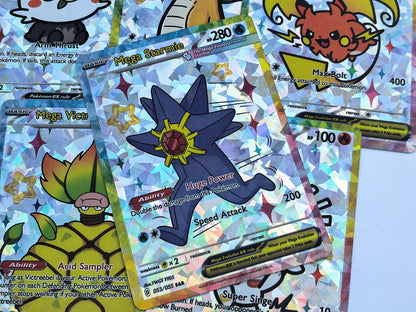 55Pcs DIY Cute Shiny Card Pokemon Holographic Anime Version Classical Collection Cards Gengar Charizard Eevee