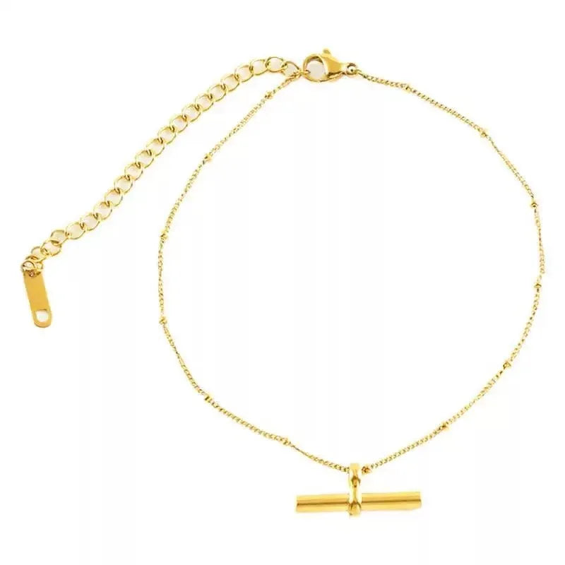 Stainless Steel Bohemian Style Personalized Anklet - E15