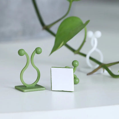 10 plant climbing wall fixing clips, vine fixing clips, self-adhesive plant climbing wall fixing hooks without drilling holes