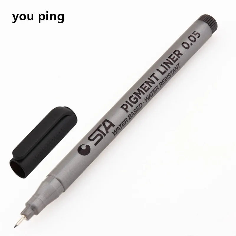 Waterproof Art Markers Brush Pen Sketch Drawing comics Pigment Line Pens Office School Stationery Supplies - 005