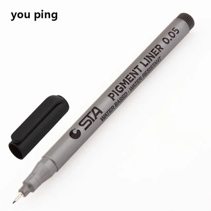 Waterproof Art Markers Brush Pen Sketch Drawing comics Pigment Line Pens Office School Stationery Supplies - 005