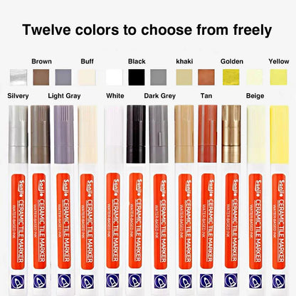 1/3 Pcs Waterproof White Marker Pen Wall Seam Repair Tiles Grout Markers Pens Floor Bathroom Decontamination Paint Brush Tool