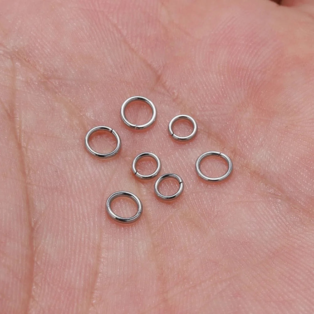 200Pcs Stainless Steel Open Jump Rings for Jewelry Making Supplies DIY Double Loops Split Rings Connectors For Jewelry Findin