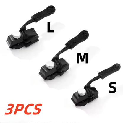 6/3pc Universal Zipper Lock Head Quick Installation Detachable Zipper Head for Jackets Luggage Bags Replacing Slider Lock Rep