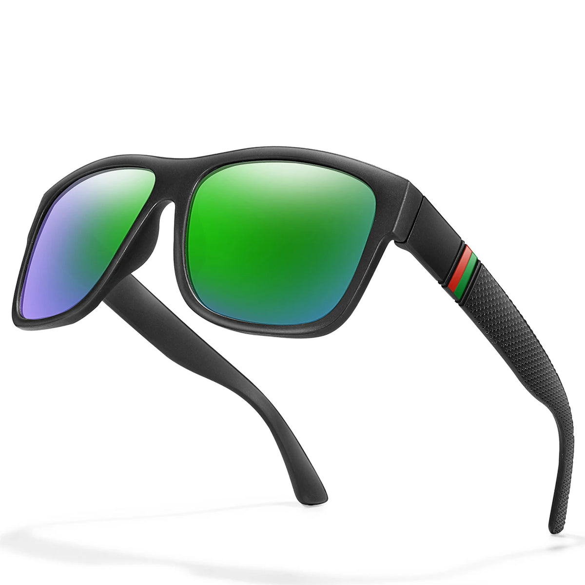 Classic Brand Men Square Polarized Fishing Sunglasses Outdoor Driving Cycling Running Goggles Vintage Large Frame UV400 - EA1