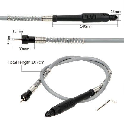 NICEYARD Handle Grinder Flexible Shaft with 0.3-3.2mm Drill Chuck Soft Flex Shaft for Dremel 3000 Electrical Tools Accessorie