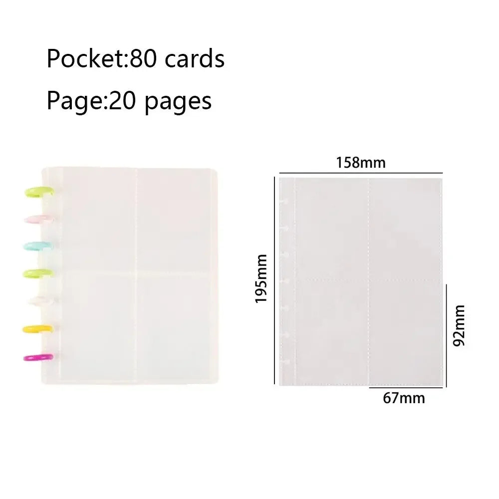 Multi-pockets 3 Inch Photo Album INS Style Idol Cards Collect Book Kpop Card Holder Loose-leaf Binder Photocard Holder