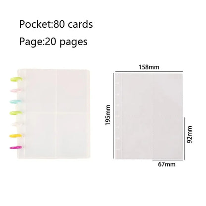 Multi-pockets 3 Inch Photo Album INS Style Idol Cards Collect Book Kpop Card Holder Loose-leaf Binder Photocard Holder