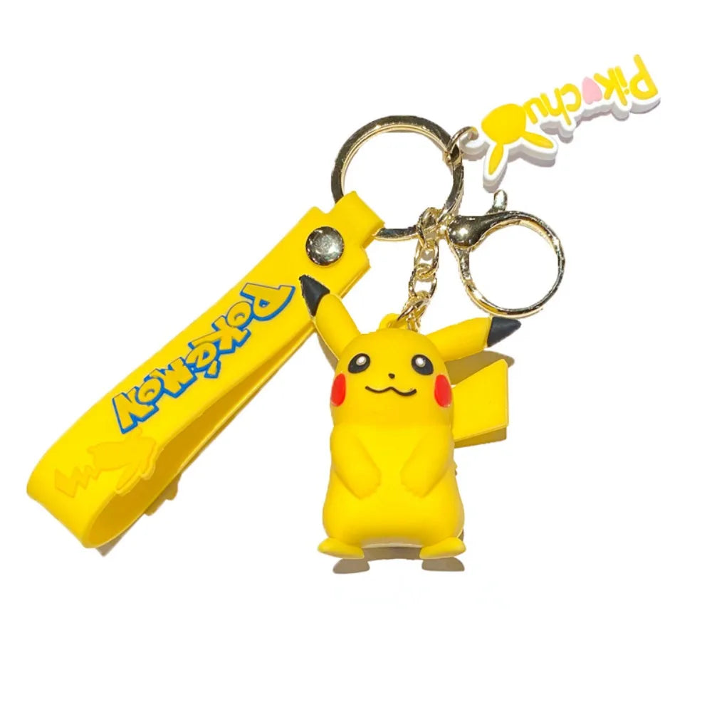 Cute Pokémon Keychains - Pikachu, Bulbasaur, Ducklett, Jigglypuff, & Squirtle keychains. Stylish accessories for keys, bags