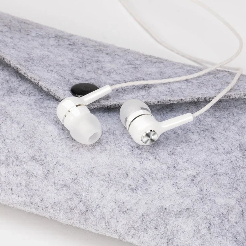 3.5mm Wired Earphone In Ear Headset HIFI Heavy Bass Earbuds Monitor Sports Headset Stereo Music Gaming Headphone with Microph