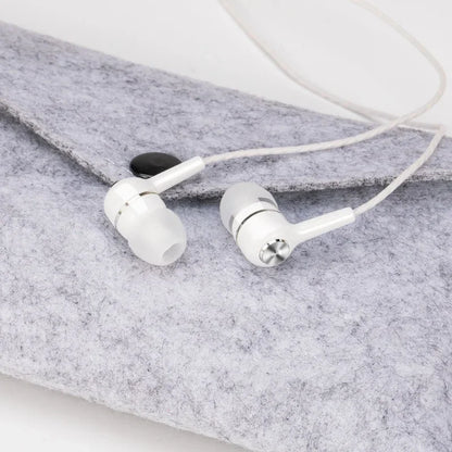 3.5mm Wired Earphone In Ear Headset HIFI Heavy Bass Earbuds Monitor Sports Headset Stereo Music Gaming Headphone with Microph