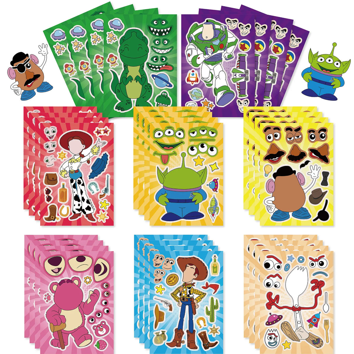 Toy Story Party Decoration Tableware Paper Plates Party Favors Gift Tablecloth BirthdayParty Supplies Toys Stamp Bracelet - 8