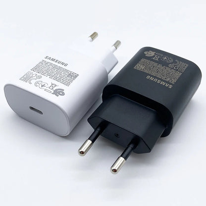 Samsung 25W Super Fast Charger Usb Type C Cargador Adapter For Galaxy S24 S23 S20 S21 S22 Plus A54 A34 Adapter Z Flip Fold 5 