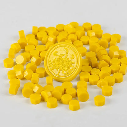 200 Pcs Wax Print Beads Wax Seal for Stamps Wax Lacquer for Seals Retro Sealing Gold Wedding Birthday Lacre for Card Making -