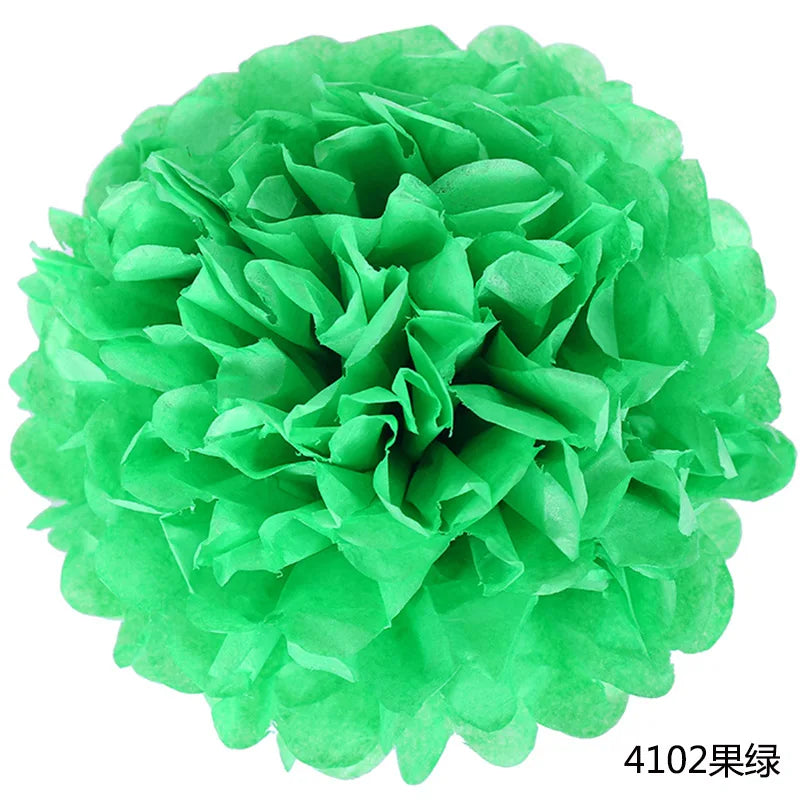5pcs Wedding Decorative Paper Pompoms Pom Poms Flower Ball Party Home Decor Tissue Baby Shower Birthday Christmas DIY Decorat