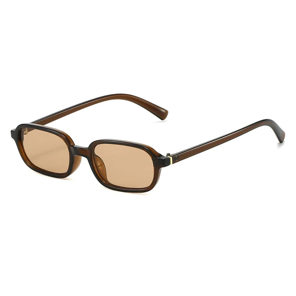 KLASSNUM Vintage Sunglasses Men Women 2026 Trendy Eyewear Rectangle Sun Glasses Anti UV400 Shades Eyepiece Small Square Glass
