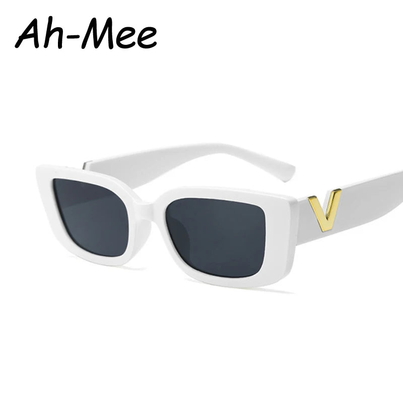 Fashion Rectangle Sunglasses Women Vintage Small Frame Sun Glasses Ladies Classic Black Square Eyeglasses Oculos
