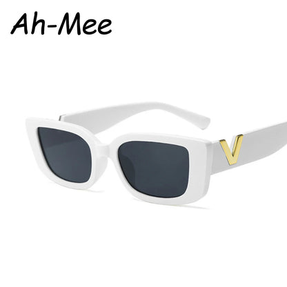 Fashion Rectangle Sunglasses Women Vintage Small Frame Sun Glasses Ladies Classic Black Square Eyeglasses Oculos
