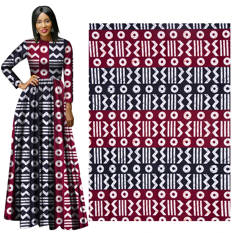 New Fashion African Wax Fabric Nigeria Ankara Fabrics Block Prints Batik Sewing Cloth