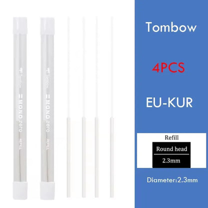 Tombow MONO Zero Eraser Flat / Super Fine Rubber Tip Pen Type Professional High Precision Pencil Eraser For Manga Highlight -