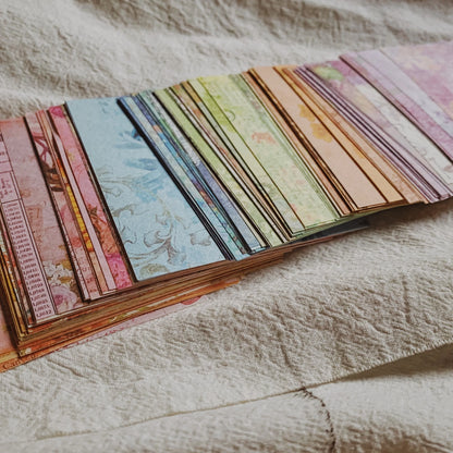 150 Sheet Rainbow Color Texture Background Small Craft Paper Junk Journal Ephemera Album Collage Scrapbooking Material Paper 