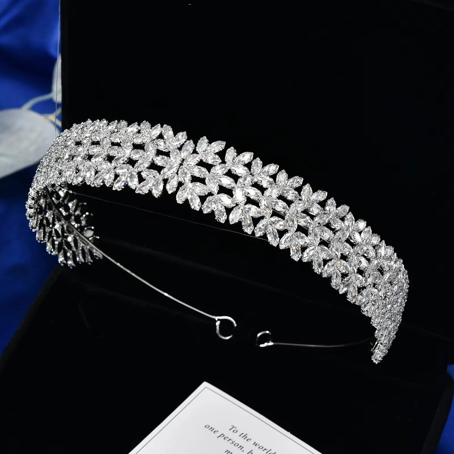 Bridal Hair Jewelry Cubic Zirconia Zircon Tiaras and Crowns Diadem For Brides Women Prom Pageant Headband Wedding Accessories
