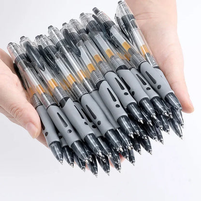 13/30pcs Retractable Gel Pens Set Black/Red/Blue Ink Ballpoint for Writing Refills Office Accessories School Supplies Station