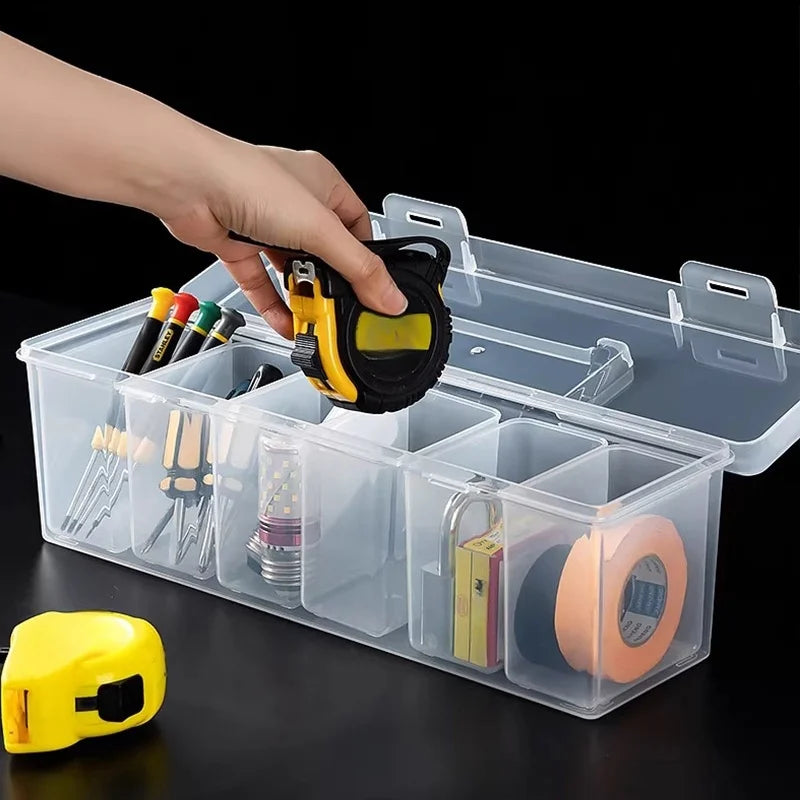 1/7pcs Tool Parts Storage Box Set Multi-Compartment Tool Organizer,Sorting Box for Screws,Wrenches,Hardware Accessories,and T