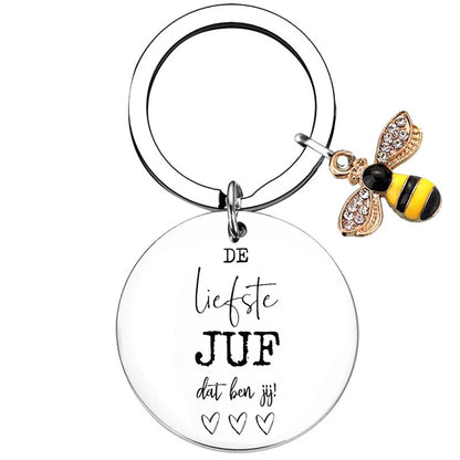Dutch liefste juf Teacher Gifts for Women Teacher Keychain Teacher Appreciation Gifts thank You Gifts for Teachers - 12