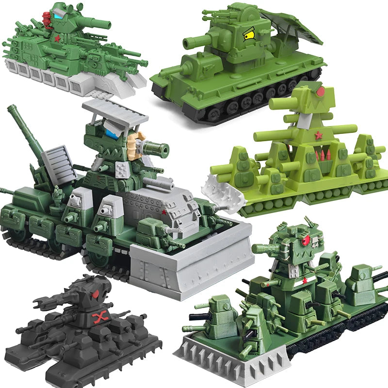 Military Tank Half Tracked Armor Vehicle 3D Printed Action Figure Model Creative Toy for Birthday Christmas Collectible Gift