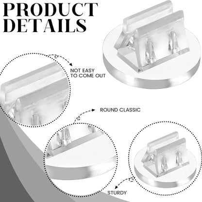 10/20/50Pcs Mini Card Stands Plastic Place Card Holders Paper Miniature Bases Board Clips for Game Wedding Party Price Tags