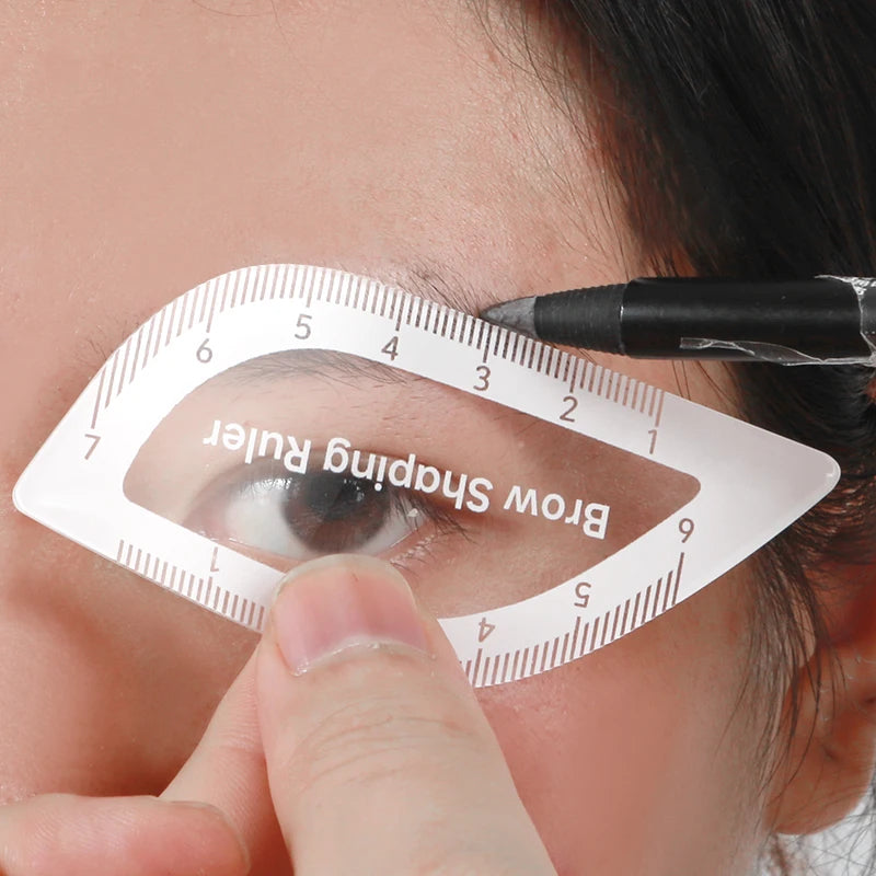 1PC Brow Mapping Ruler Eyebrow Shaping Ruler 1 Minute Fast Drawing Design Brow Easy Tool Microblading Permanent Mekup Stencil