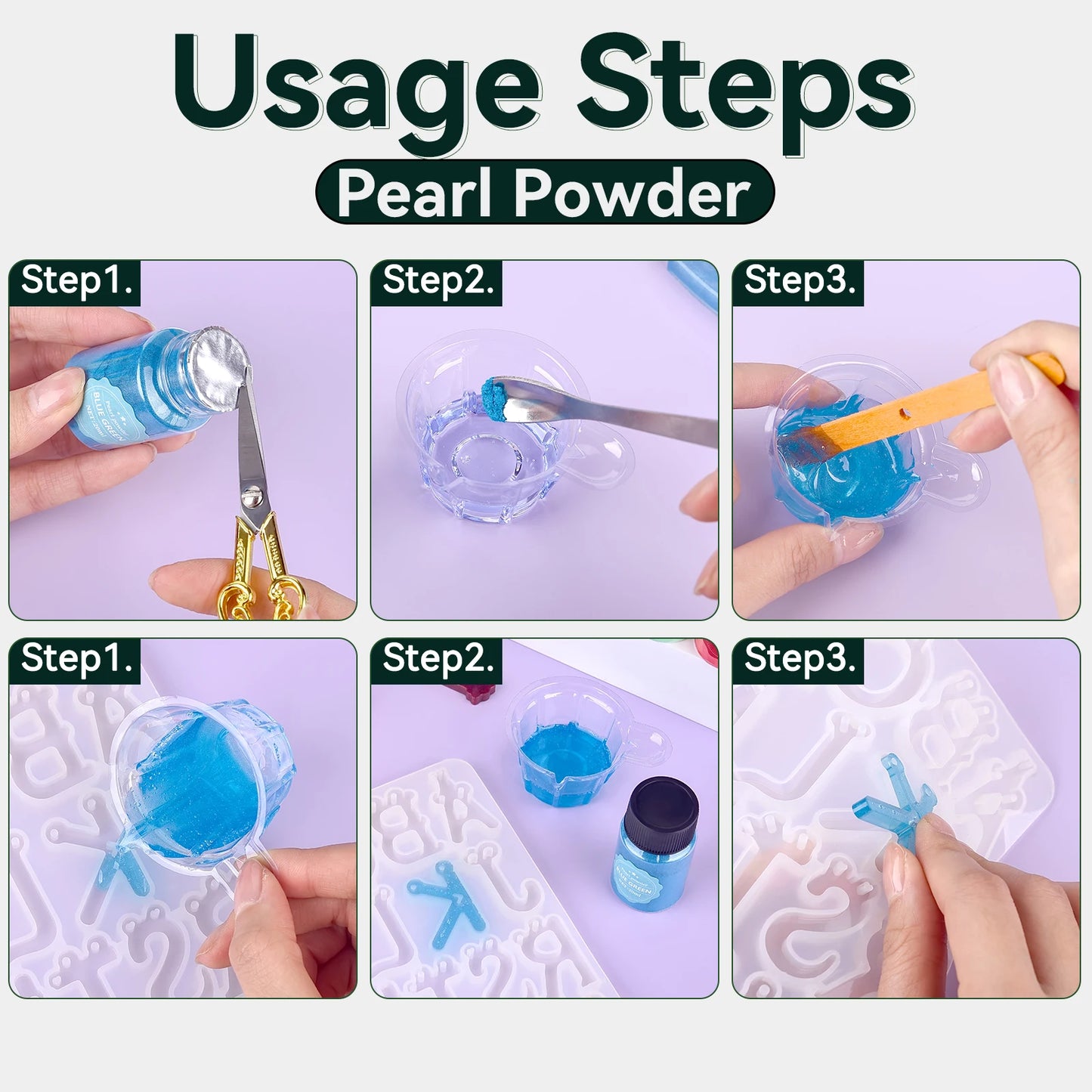 20ml Pearlescent Mica Powder Epoxy Resin Pigment Kits Dye Pearl Pigment Natural Mica Mineral Powder DIY Jewelry Crafts Candle