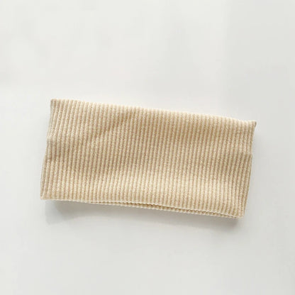 Women Solid Color Knitting Headband Elastic Vintage Yoga Sports Hairbands Gym Outdoor Sweat Absorbing Headwrap Hair Accessori