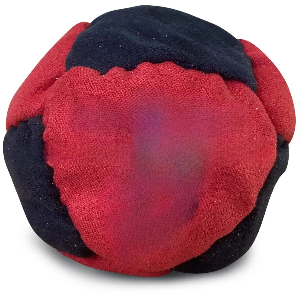 Classic Footbag Hacky Sack 3-Pack with Carry Pouch,Sand-Filled 8-Panel Synthetic Suede Footbag Set for Beginners &Player