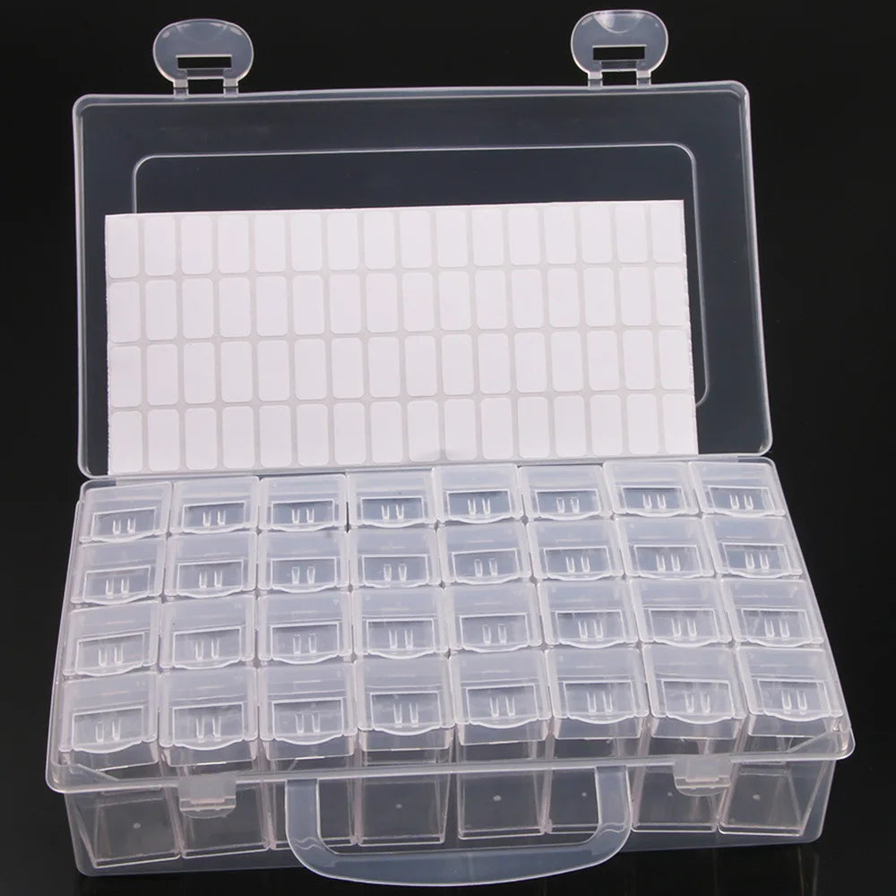 5D DIY Diamond Painting Tools Accessories Storage Box Container Diamond Embroidery Accessories Drill Box Mosaic Container Cas
