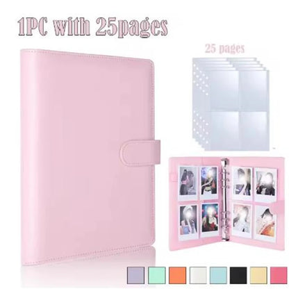25pcs Page(4 Grids) Photo Card A5-Binder Kpop Photo Albums Idol Cards Loose-leaf Collect Book Binder Photocard Holder
