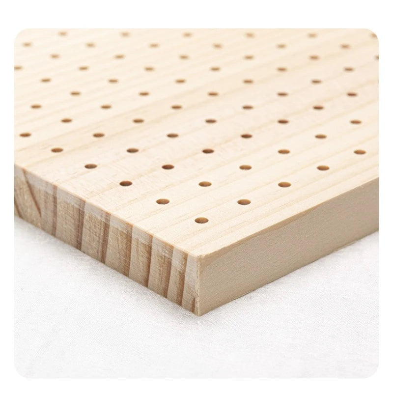 Wooden Crochet Blocking Board with Grid and Pins for Knitting Granny Squares Projects DIY Craft Gift for Beginners Adults